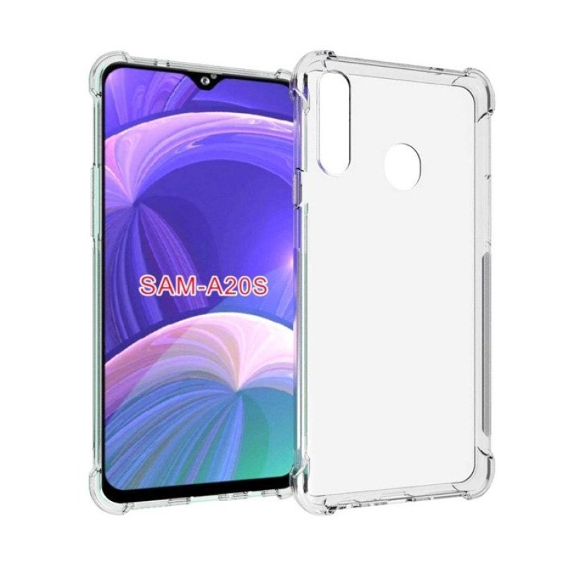 Θήκη Πλάτης Σιλικόνης Anti Shock 1.5mm για Samsung A207F Galaxy A20S - Χρώμα: Διάφανο