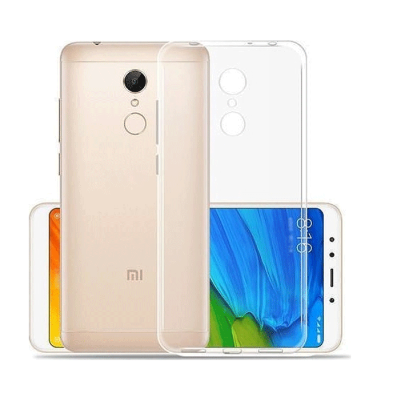 Θήκη Πλάτης Σιλικόνης Anti Shock 0.5mm για Xiaomi Redmi 5 - Χρώμα: Διάφανο