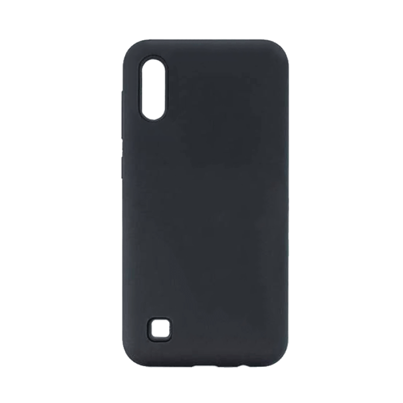 Θήκη Πλάτης Σιλικόνης για Samsung A105F Galaxy A10 / M105F Galaxy M10 - Χρώμα: Μαύρο