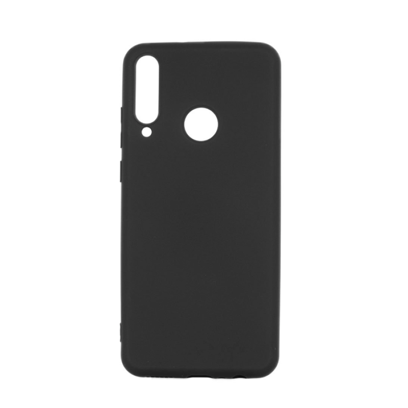 Θήκη Πλάτης Σιλικόνης για Huawei Y6P - Χρώμα: Μαύρο