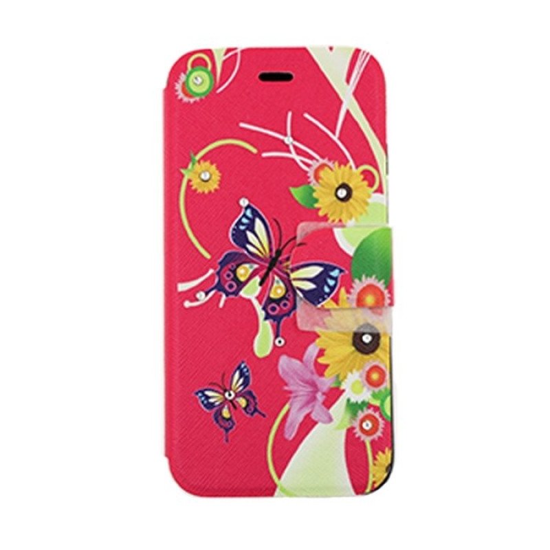 Θήκη Βιβλίο Stand Leather Wallet with Clip για Samsung J710F Galaxy J7 2016 - Σχέδιο: Πεταλούδα