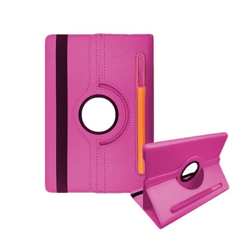 Θήκη Rotating 360 Stand with pencil Case για Lenovo M10 Plus 3RD Gen 10.6 - Χρώμα: Ροζ