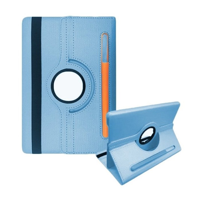Θήκη Rotating 360 Stand with Pencil Case για Samsung T870 / T875 / X700 Galaxy Tab S7 / S8 11" - Color: Sky Light