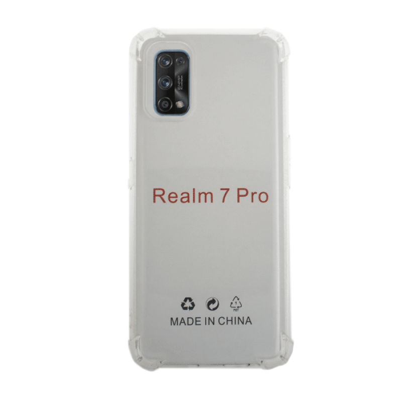 Θήκη Πλάτης Σιλικόνης Anti Shock 1.5mm για Realme 7 Pro - Χρώμα: Διαφανές