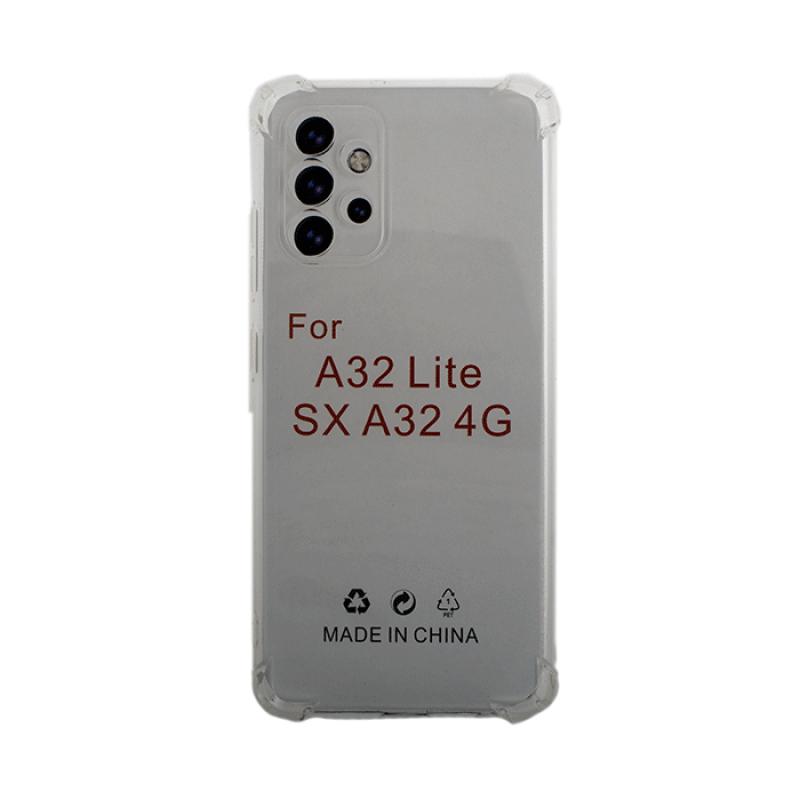Θήκη Πλάτης Σιλικόνης Anti Shock 1.5mm για Samsung Galaxy A32 4G A325F - Χρώμα: Διαφανές