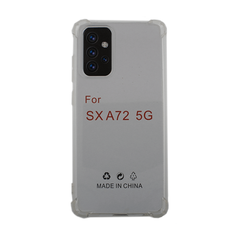 Θήκη Πλάτης Σιλικόνης Anti Shock 1.5mm για Samsung Galaxy A72 4G A725F - Χρώμα: Διαφανές