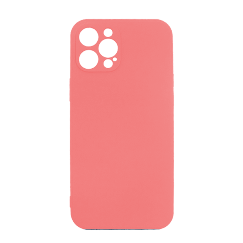 Θήκη Πλάτης Σιλικόνης Soft Back Cover για iPhone 12 PRO MAX - Χρώμα: Κόκκινο