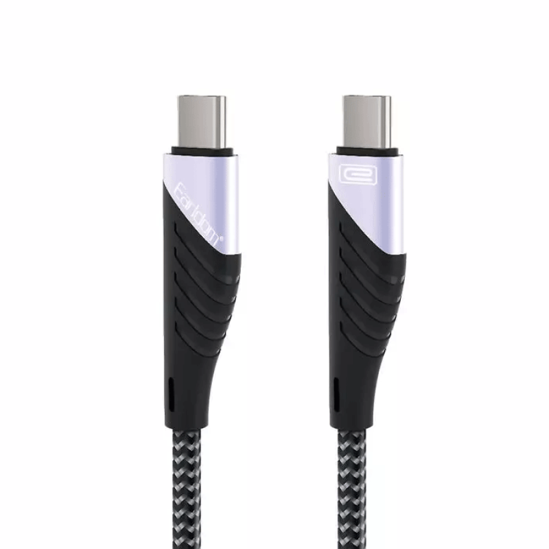 Earldom EC-112C Καλώδιο Γρήγορης Φόρτισης Type -C σε Type -C 3.4Α 1.2M - Χρώμα: Λευκό