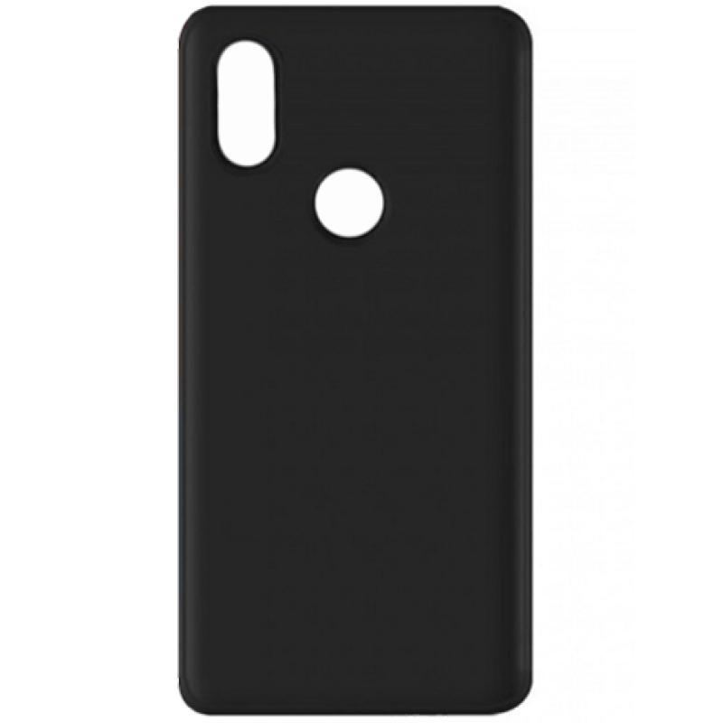Θήκη Πλάτης Σιλικόνης για Xiaomi Mi 8 - Χρώμα: Μαύρο