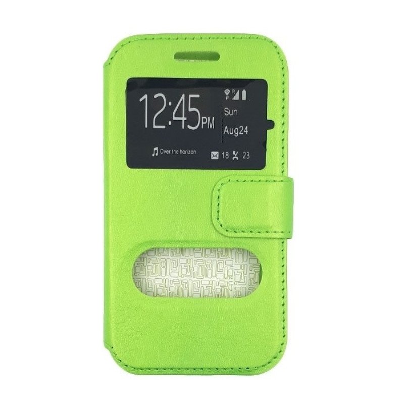 Θήκη Βιβλίο Με Παράθυρο για Lumia 640 XL - Χρώμα: Πράσινο