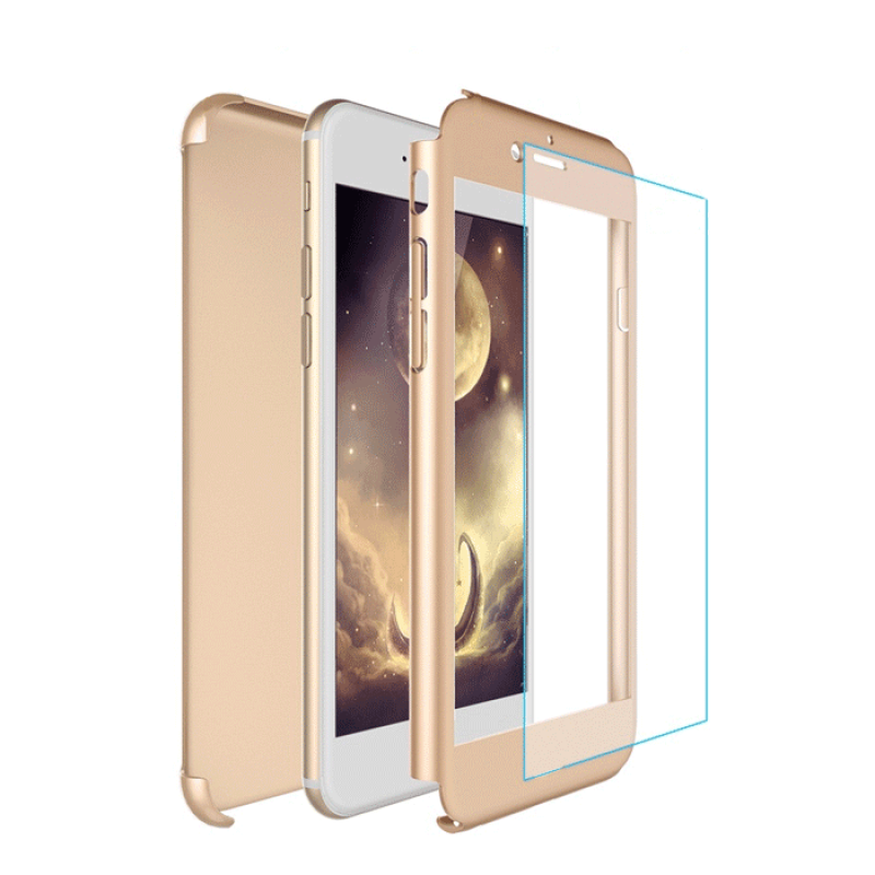 Θήκη 360 Full Protection Πλαστική για Samsung G920F Galaxy S6  - Χρώμα: Χρυσό