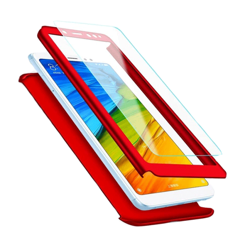 Θήκη Σιλικόνης 360 Full Protection για Apple iPhone 6  - Χρώμα: Κόκκινο