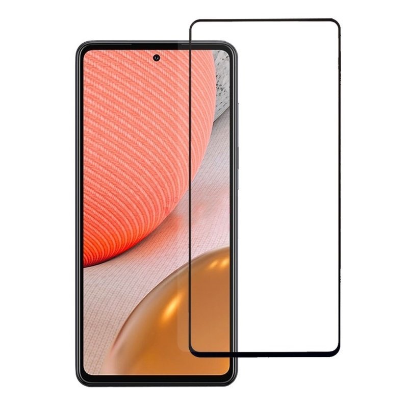 Προστασία Οθόνης 5D Full Face Tempered Glass για Samsung Galaxy A72 - Χρώμα: Μαύρο