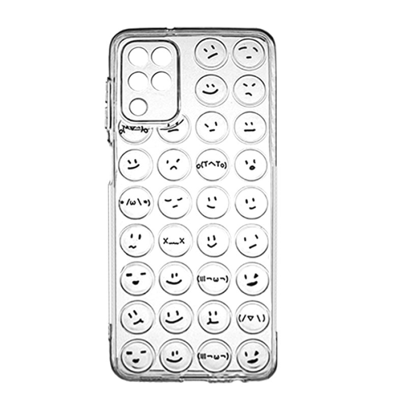Θήκη Σιλικόνης με Emoji για Samsung  A22 4G A225F - Χρώμα: Διαφανές