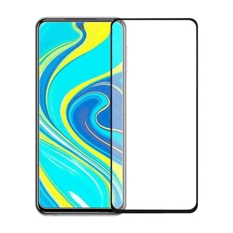 Προστασία Οθόνης Tempered Glass 5D Full Cover Full Glue 0.3mm για Xiaomi Redmi Note 9s/9 Pro/9 Pro Max - Χρώμα: Μαύρο
