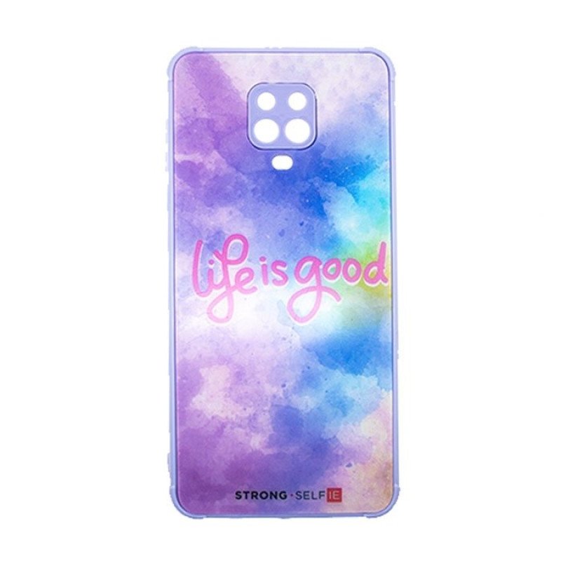 Θήκη Πλάτης Σιλικόνης για Xiaomi Redmi Note 9S / 9 Pro - Χρώμα: Πολύχρωμο Μωβ
