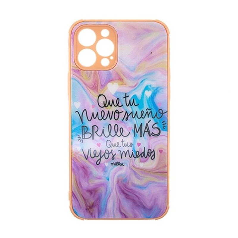 Θήκη Πλάτης Σιλικόνης για Iphone 12 Pro Max - Χρώμα: Πολύχρωμο Ροζ