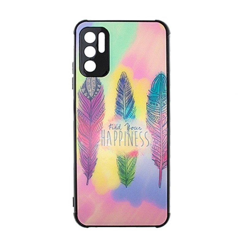 Θήκη Πλάτης Σιλικόνης για Xiaomi Redmi Note 10 5G- Χρώμα: Γαλάζιο με Φτερά