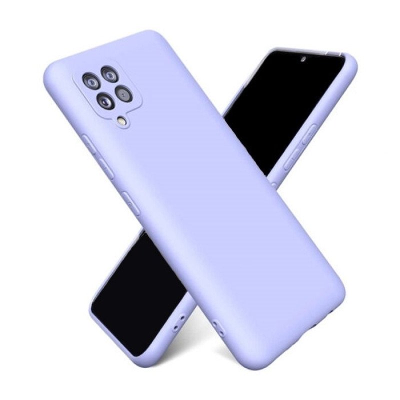 Θήκη Πλάτης Σιλικόνης Soft HQ για Samsung Galaxy A22 4G - Χρώμα : Λιλά