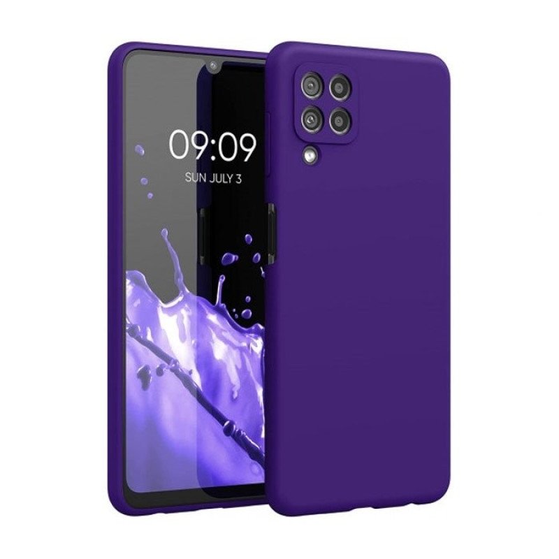 Θήκη Πλάτης Σιλικόνης Soft HQ για Samsung Galaxy A22 4G - Χρώμα : Μωβ