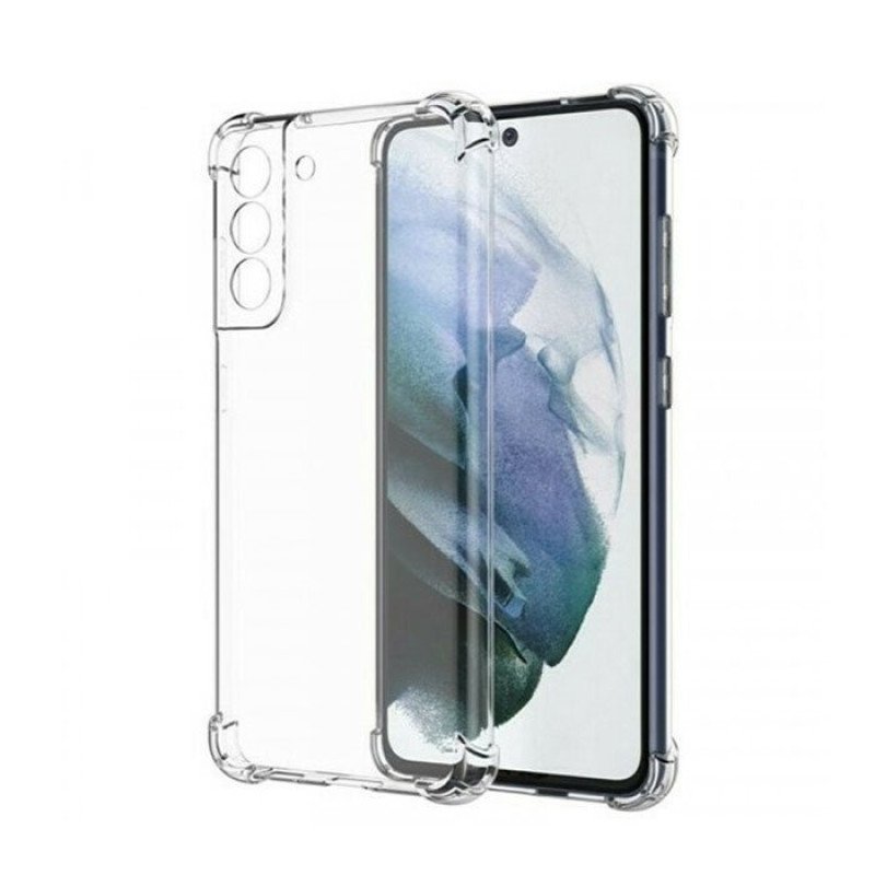 Θήκη Πλάτης Σιλικόνης Anti Shock 1.5mm για Samsung Galaxy S21 FE  - Χρώμα: Διαφανές