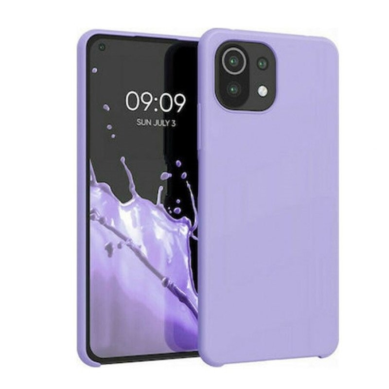 Θήκη Πλάτης Σιλικόνης Soft HQ για Xiaomi MI 11 Lite 5g- Χρώμα : Λιλά