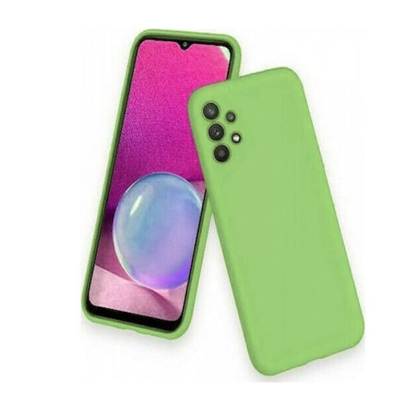 Θήκη Πλάτης Σιλικόνης Soft HQ για Samsung Galaxy A32 4G - Χρώμα : Mέντα