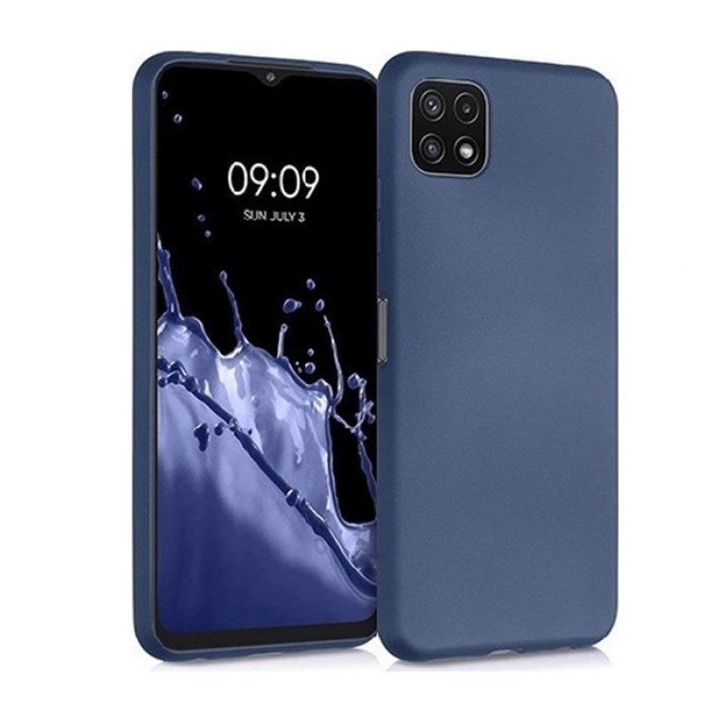 Θήκη Πλάτης Σιλικόνης Soft HQ για Samsung Galaxy A22 5G - Χρώμα : Σκούρο Μπλε