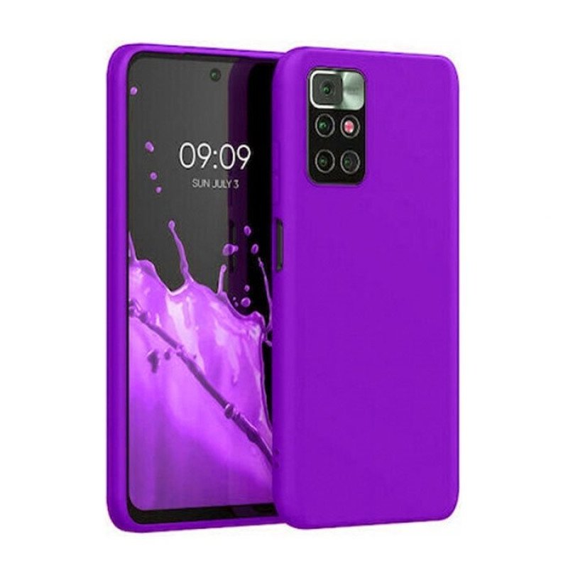 Θήκη Πλάτης Σιλικόνης Soft HQ για Xiaomi Redmi 10  - Χρώμα : Μωβ