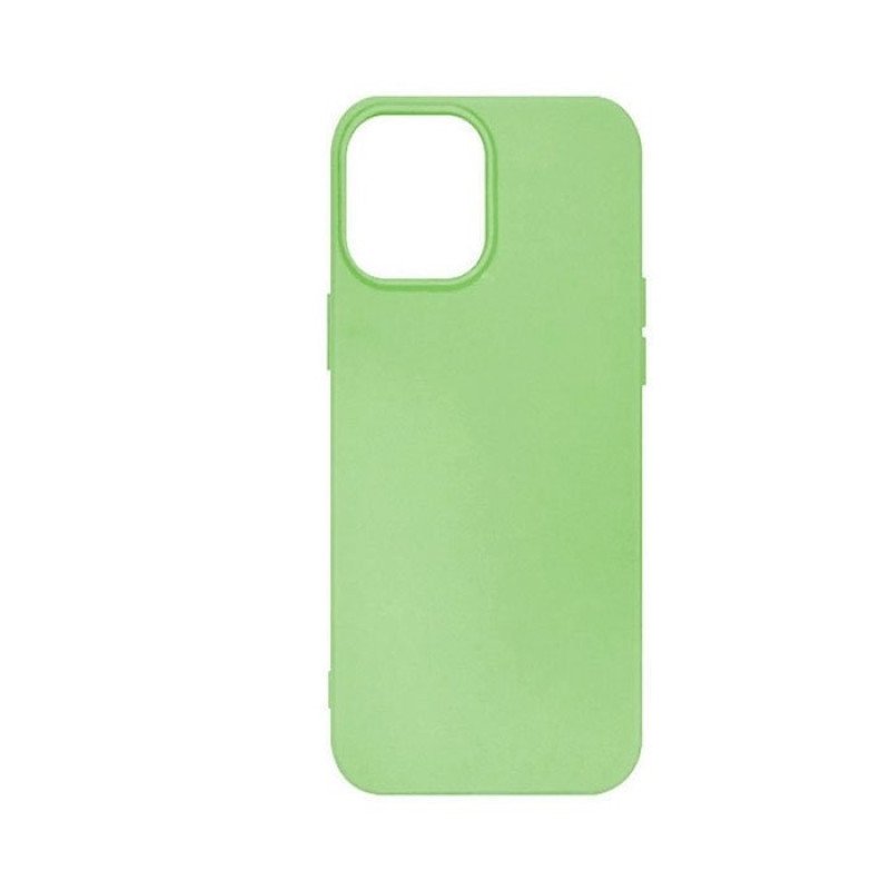 Θήκη Πλάτης Σιλικόνης Soft HQ για Iphone 13 - Χρώμα : Mέντα