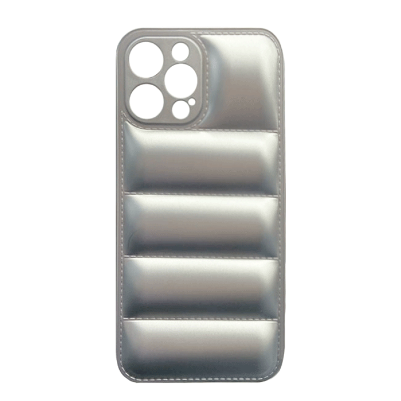 Θήκη Πλάτης Σιλικόνης wavy για Apple IPhone 12 Pro Max - Χρώμα : Ασημί