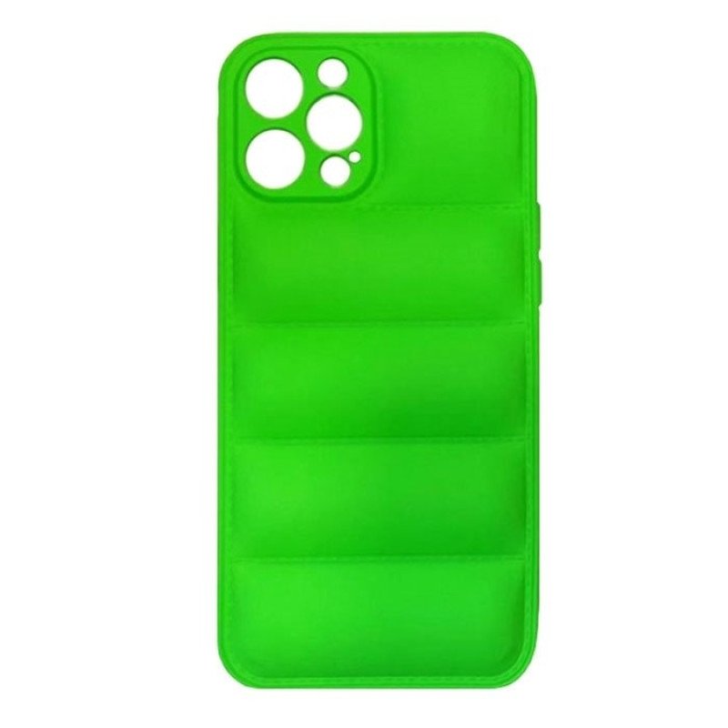 Θήκη Πλάτης Σιλικόνης wavy για Apple IPhone 12 Pro Max - Χρώμα : Πράσινο