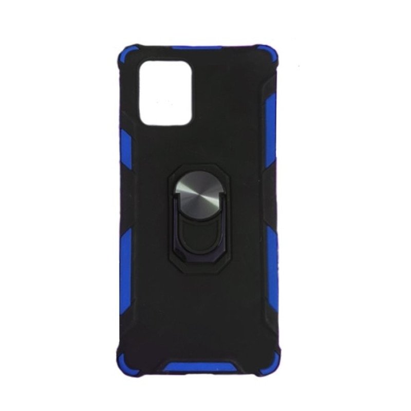 Θήκη Motomo Tough Armor With Ring για Samsung Galaxy A91 - Χρώμα: Μπλε και Μαύρο