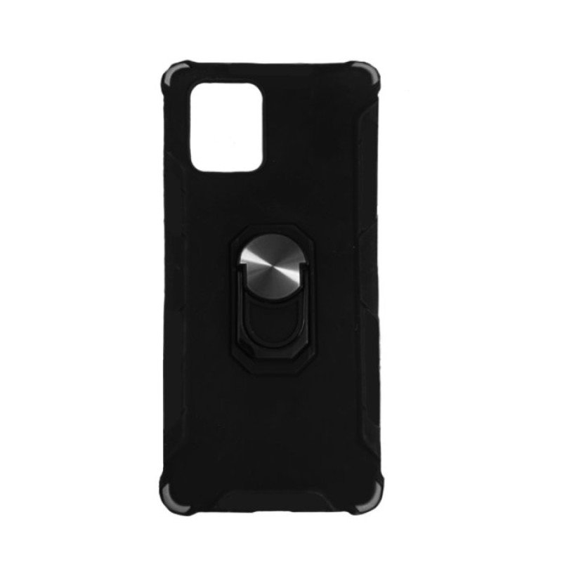 Θήκη Motomo Tough Armor With Ring για Samsung Galaxy A91 - Χρώμα: Μαύρο