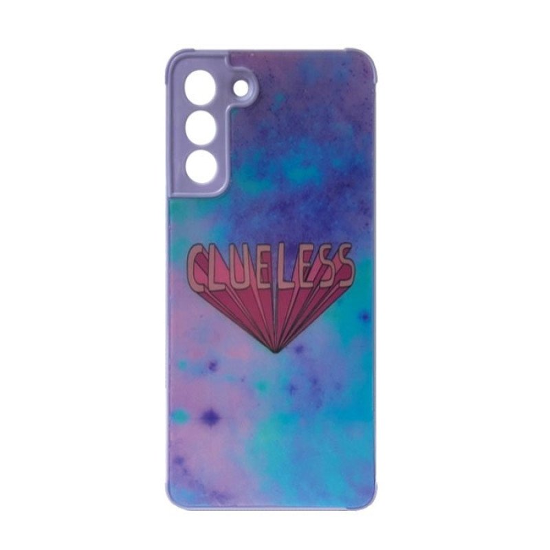 Θήκη Πλάτης Σιλικόνης για Samsung Galaxy S21 Plus  - Χρώμα: Μπλε με Σχέδιο