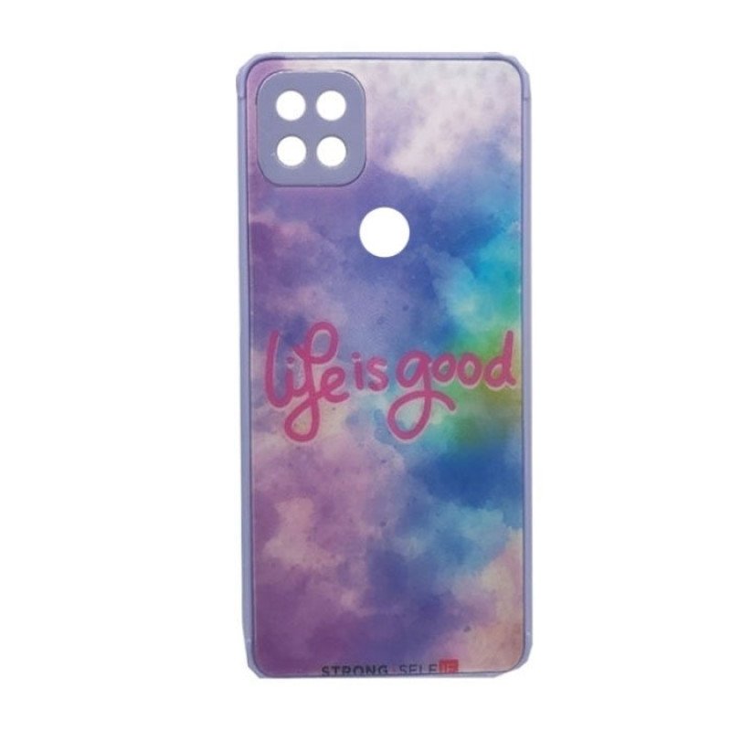 Θήκη Πλάτης Σιλικόνης για Xiaomi Redmi 9C- Χρώμα: Πολύχρωμο Μωβ