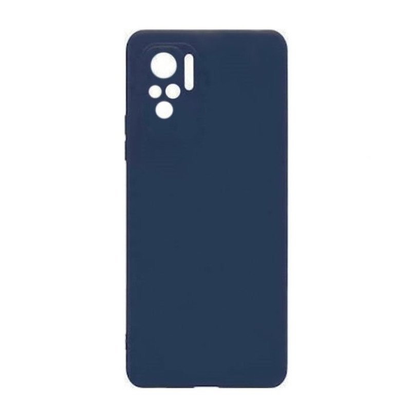 Θήκη Πλάτης Σιλικόνης Soft HQ για Xiaomi Redmi Note 10S - Χρώμα : Μπλε