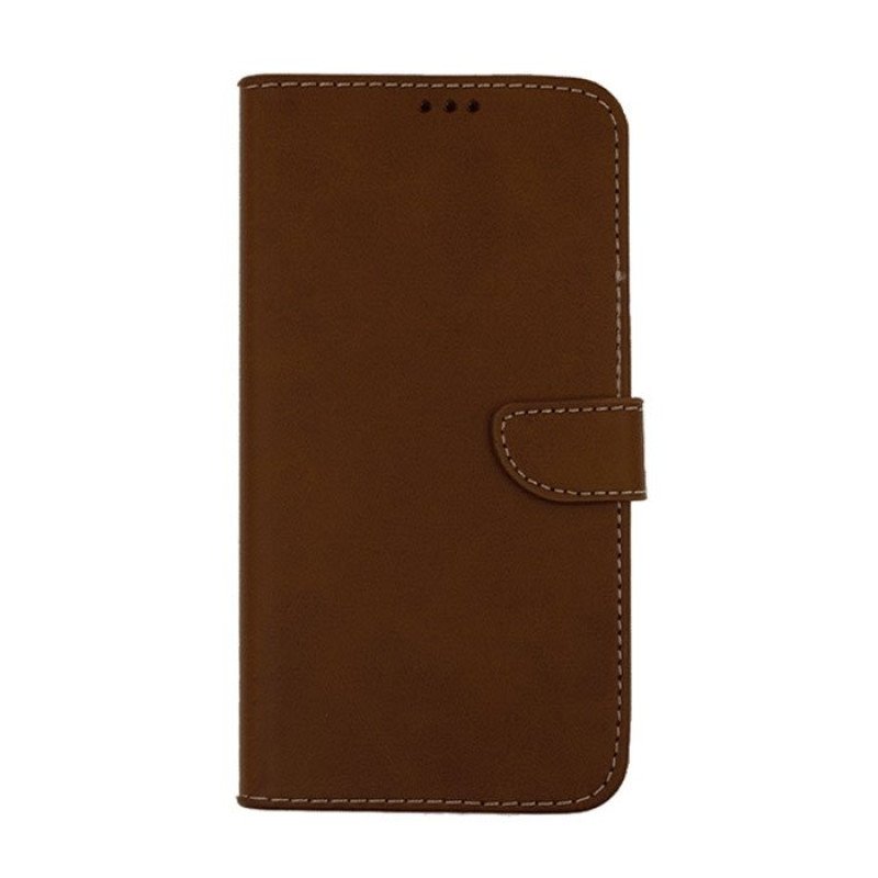 Θήκη Βιβλίο Stand Leather Wallet with Clip για Huawei Y6 ii - Χρώμα: Καφέ