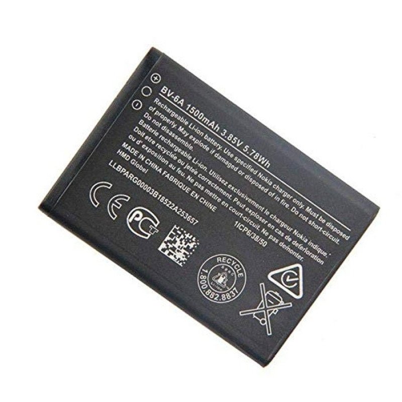 Μπαταρία compatible για Nokia BV-6A για Banana 2060 / 3060 / 5250 / 8110 / C5-03 - 1500mah