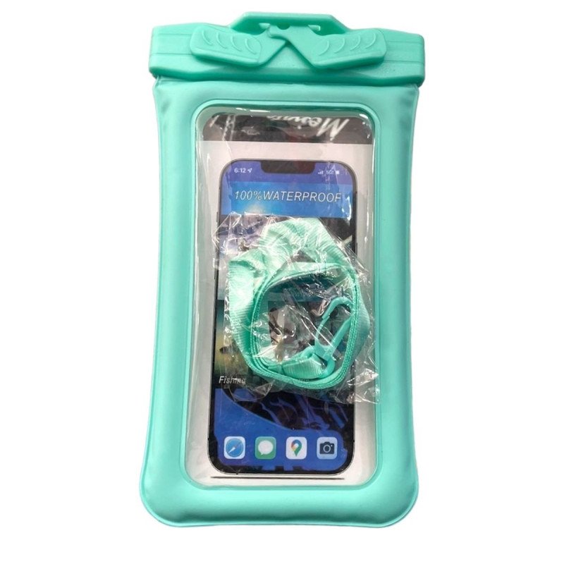 Αδιάβροχη Θήκη για Κινητά Smartphones / Waterproof Phone Case εως 7" - Χρώμα: Γαλάζιο