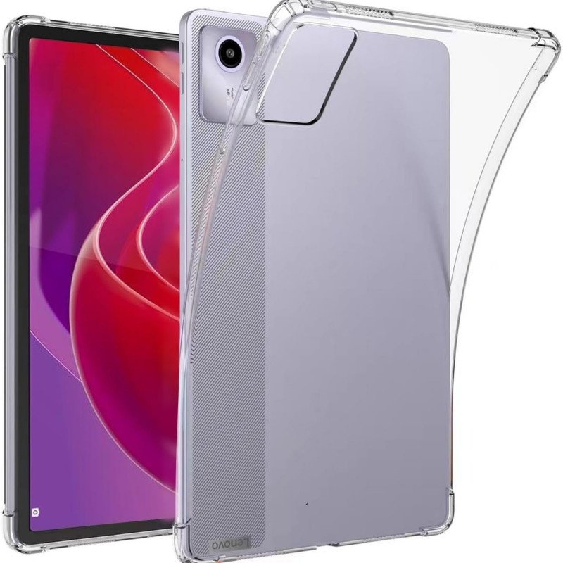 Θήκη Πλάτης Σιλικόνης για Samsung Galaxy Tab S9 Plus/S9 FE Plus - Χρώμα: Διαφανές