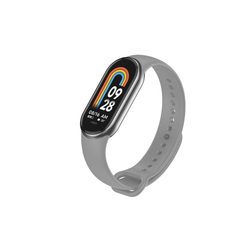 Λουράκι σιλικόνης για Xiaomi Mi Band 8 - Γκρι