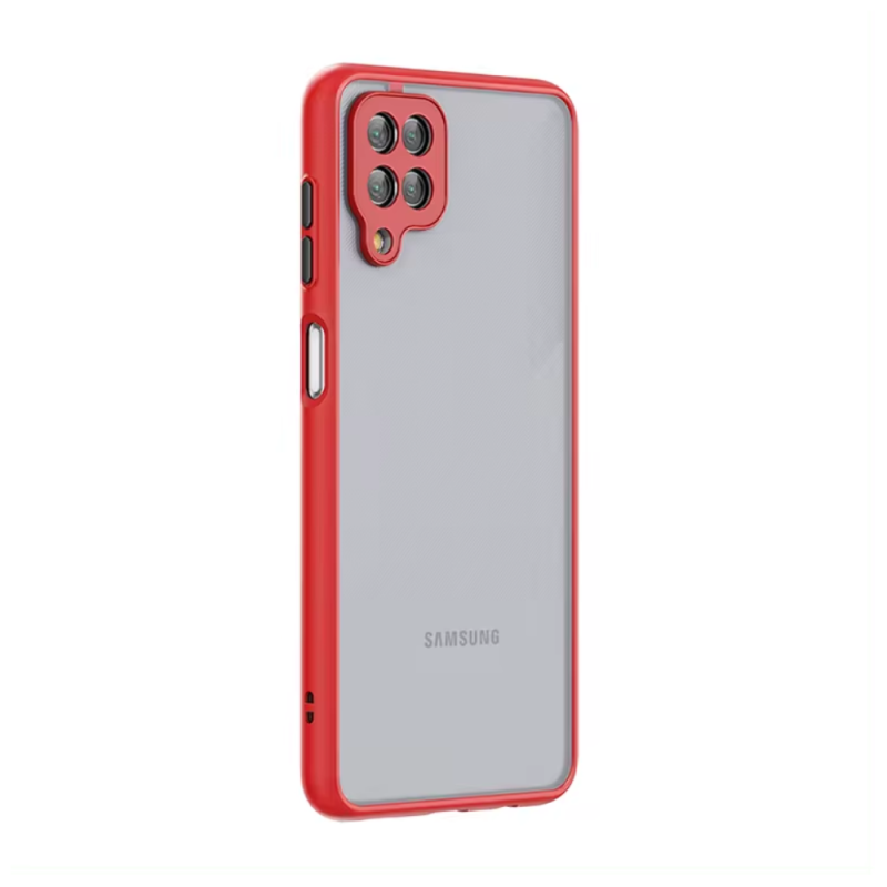 Θήκη Πλάτης Matte Shockproof Bumper Hard Protective για Xiaomi Redmi A3 2024 - Χρώμα: Κόκκινο