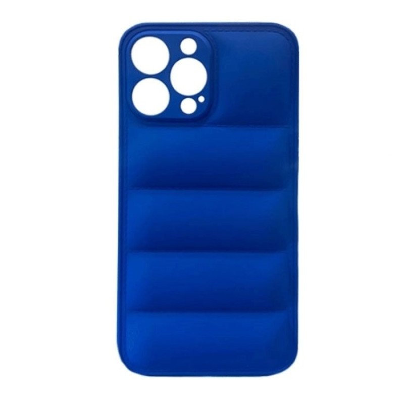 Θήκη Πλάτης Σιλικόνης wavy για Apple IPhone 15 Pro Max - Χρώμα : Μπλε