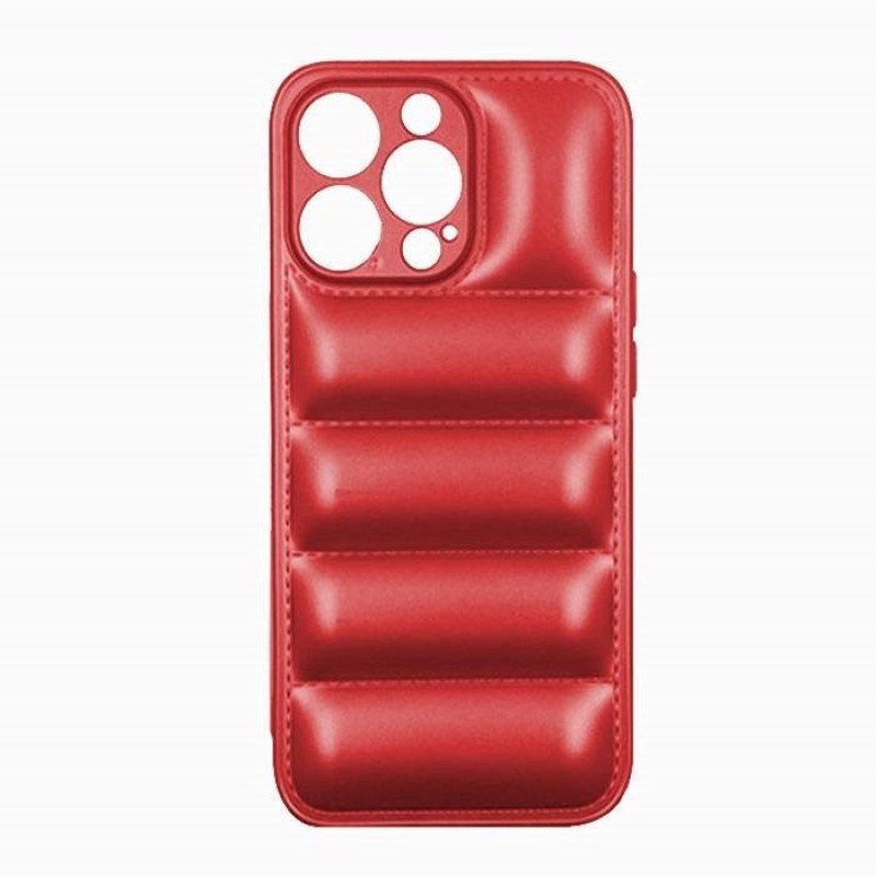 Θήκη Πλάτης Σιλικόνης wavy για Apple IPhone 15 Pro Max - Χρώμα : Κόκκινο