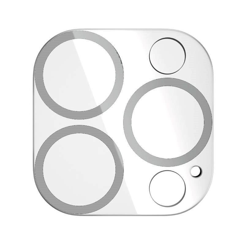 Lens Shield Full Camera Glass για Samsung Galaxy S22 Ultra - Χρώμα: Διάφανο Με Πλαίσιο Ασημί