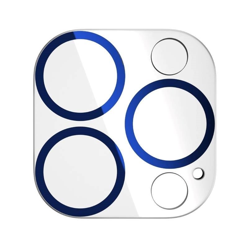 Lens Shield Full Camera Glass για Apple iPhone 13 / 13 Mini - Χρώμα: Διάφανο Με Πλαίσιο Σιέρα Μπλε
