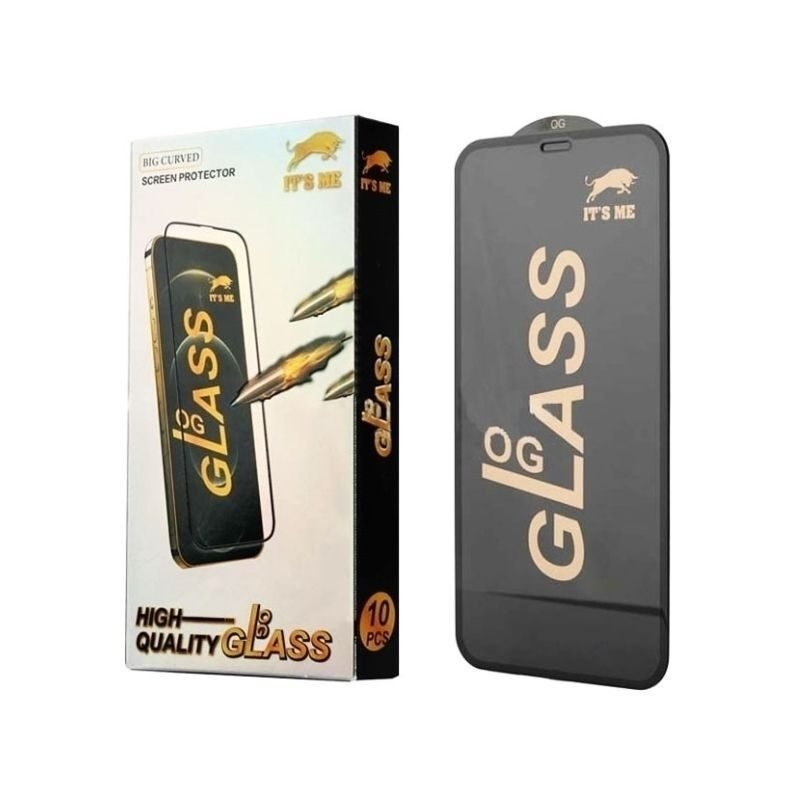 Προστασία Οθόνης OG Full Glass Full Glue Tempered Glass για Samsung Galaxy A7 2018 A750 - Χρώμα: Μαύρο