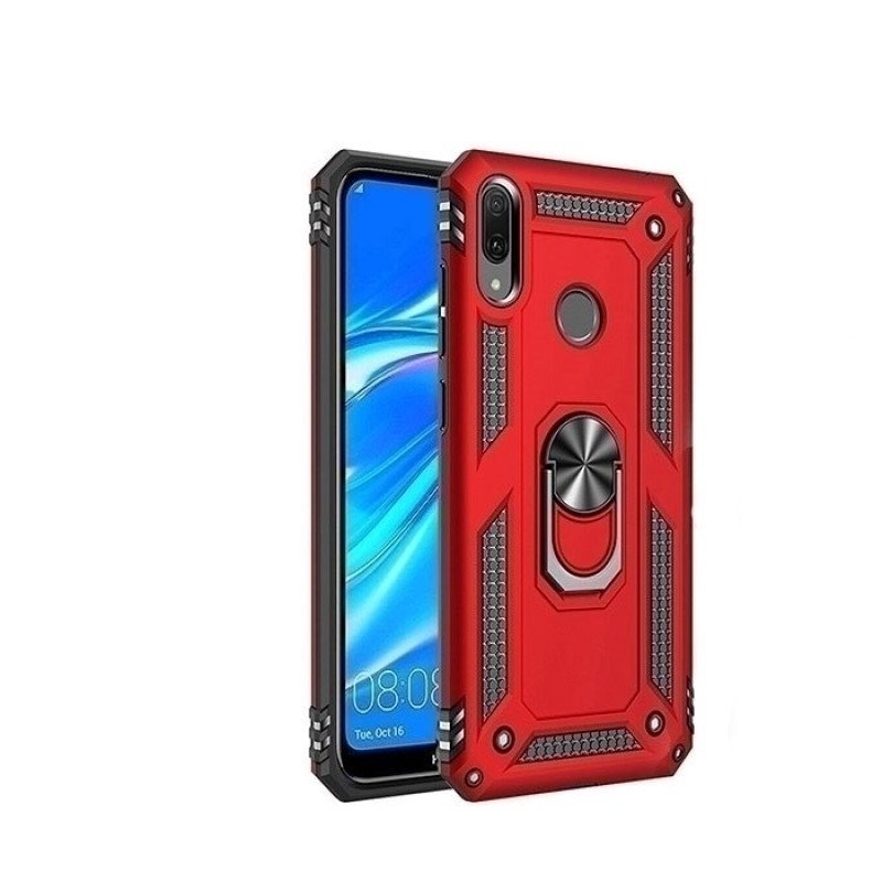 Θήκη Motomo Tough Armor With Ring για Xiaomi Redmi 13 - Χρώμα: Κόκκινο