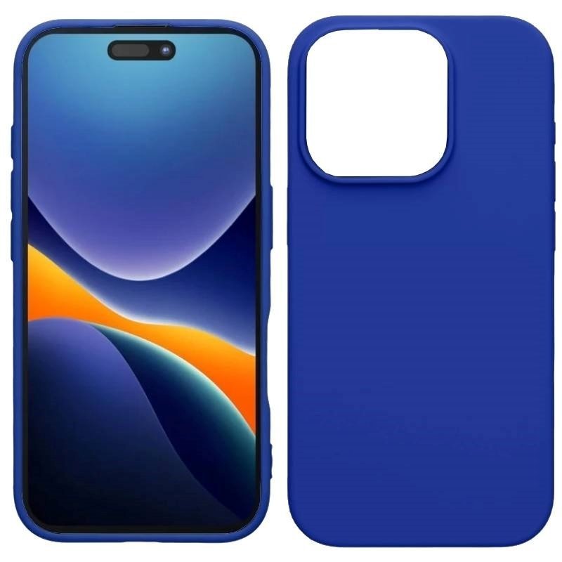 Θήκη Πλάτης Σιλικόνης Soft για Apple iPhone 16 Pro Max Χρώμα-: Μπλε